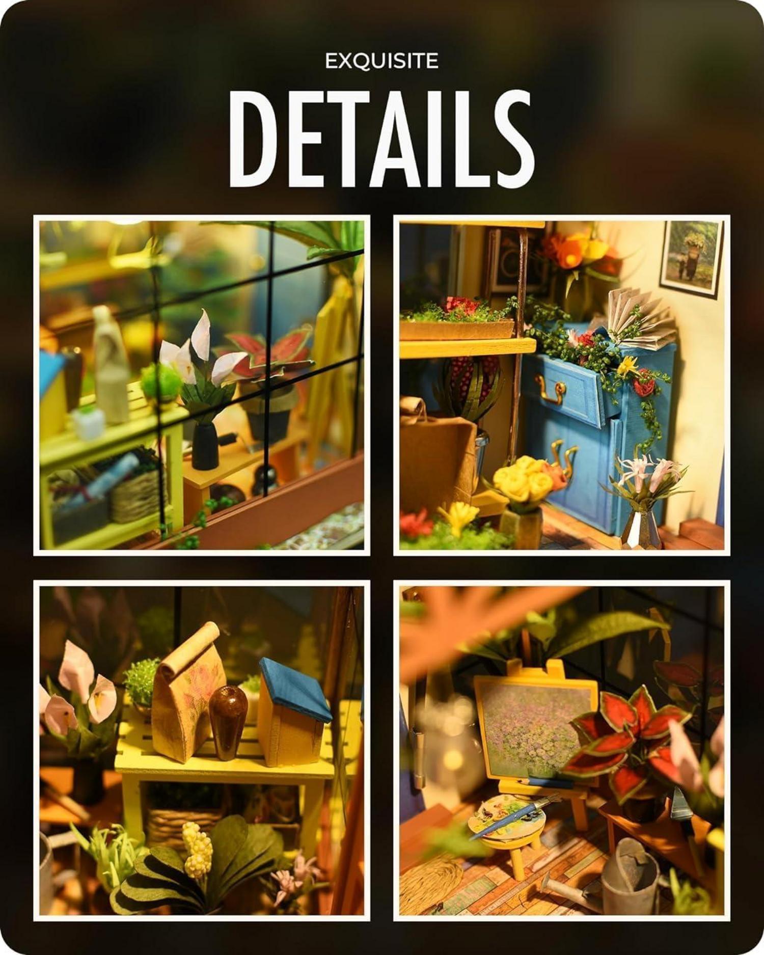 Rolife DIY Miniatur Gewächshaus Puppenhaus Bausatz für