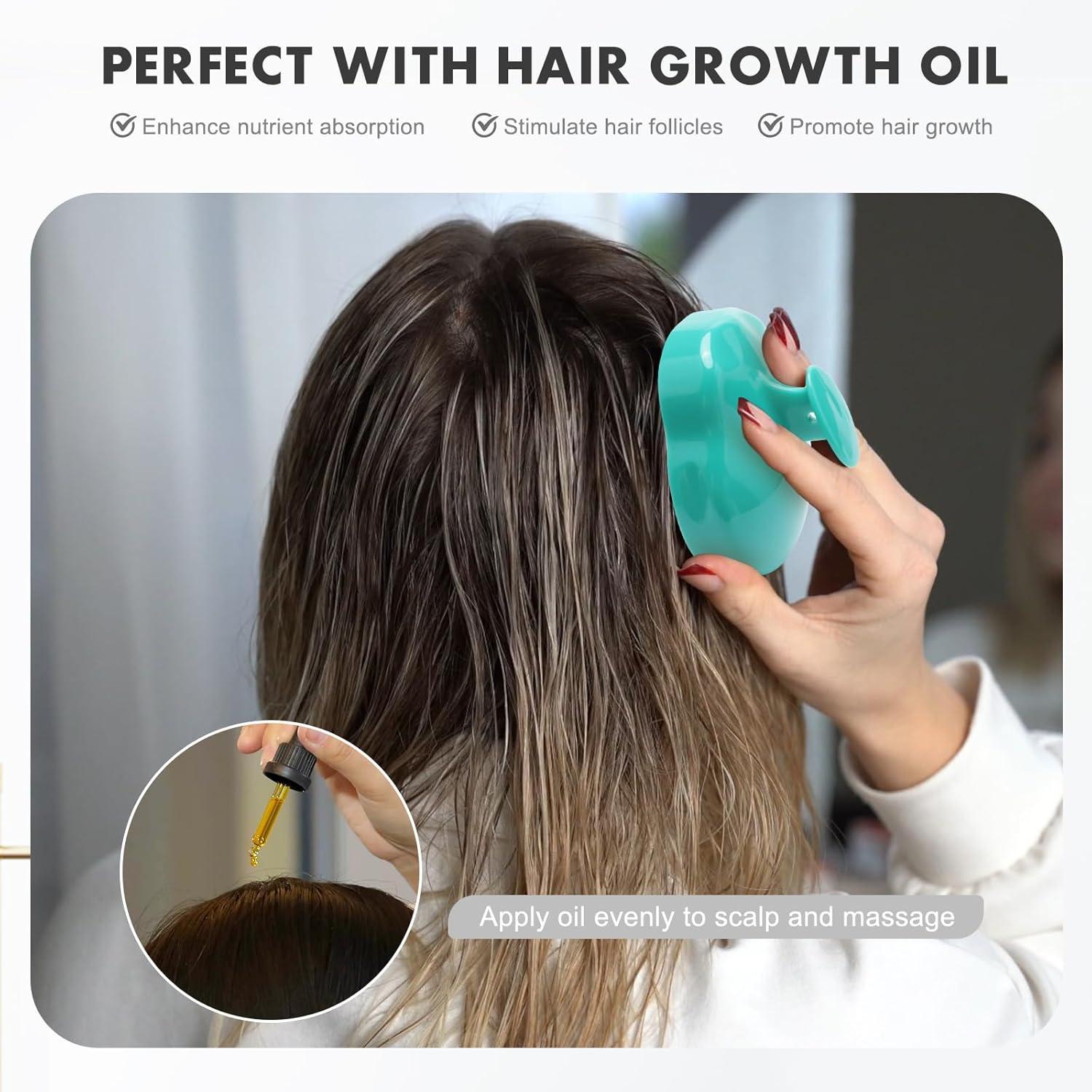 Kopfhaut Massagebürste Nass Trocken Shampoo Haarbürste Peeling
