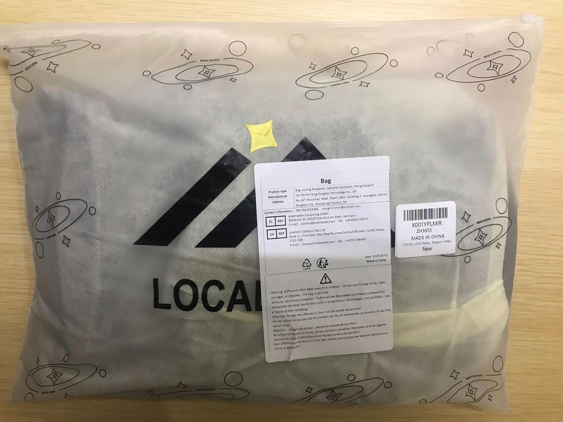 Fahrradrucksack LOCAL LION Skirucksack Damen Herren 6L wasserdicht Ultraleicht