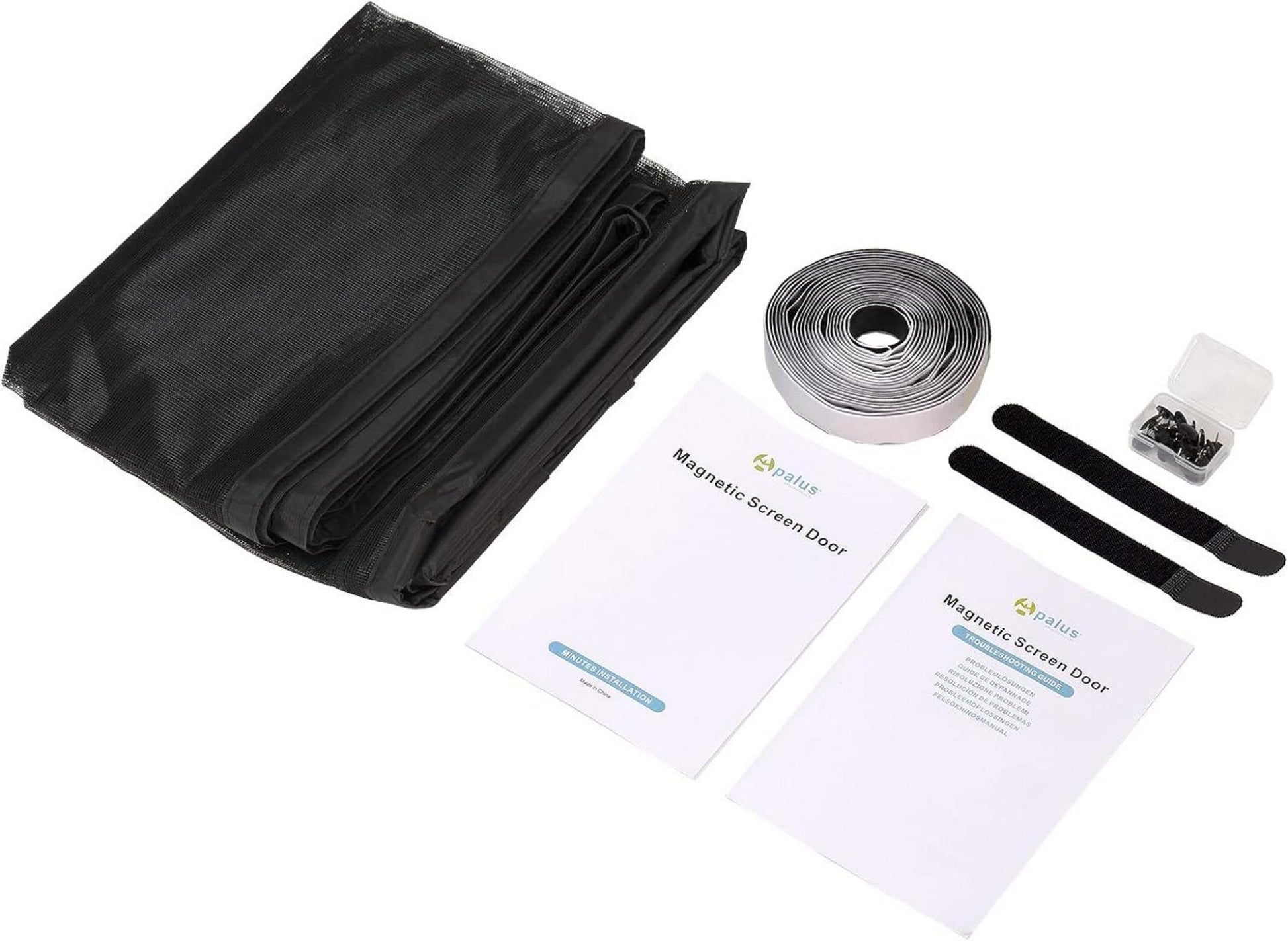 Fliegengitter Tür Magnet Insektenschutz 80x200cm Schwarz Magnetvorhang