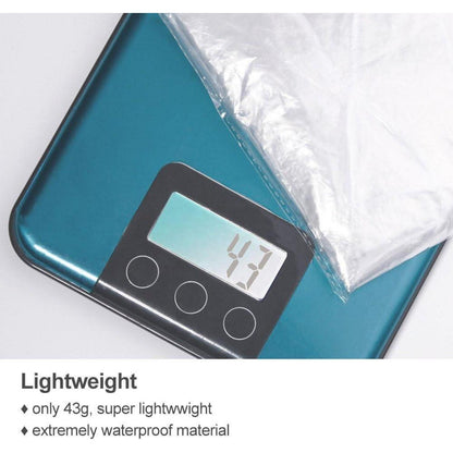 5er Packung Transparenter Regenponcho mit Kapuze für Damen