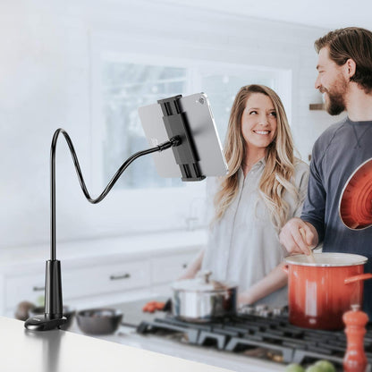 Flexibler Tablet Halter mit Schwanenhals – Verstellbarer Arm für iPad & Co.