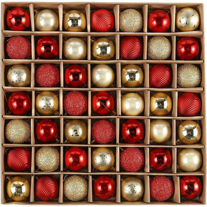 Weihnachtskugeln 49 Stück 3cm Kunststoff Christbaumschmuck