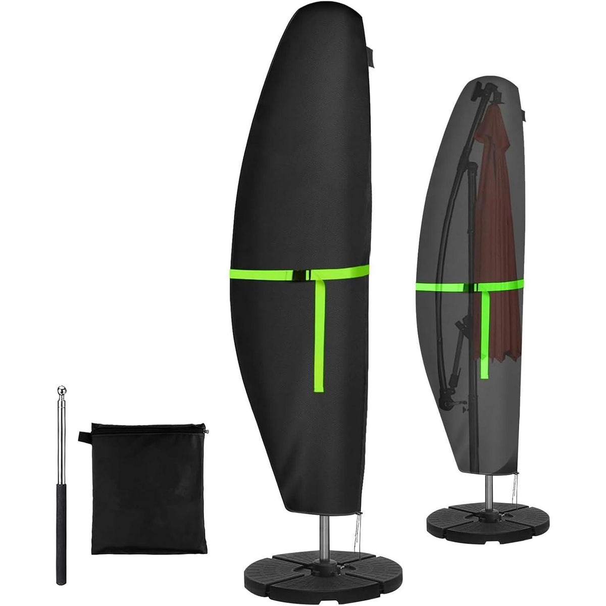 Sonnenschirm Schutzhülle Wasserdicht für 2-4m Schirme