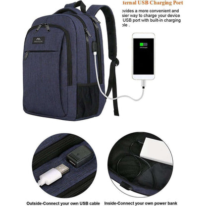 MATEIN Schulrucksack 15,6 Zoll Laptop Rucksack USB
