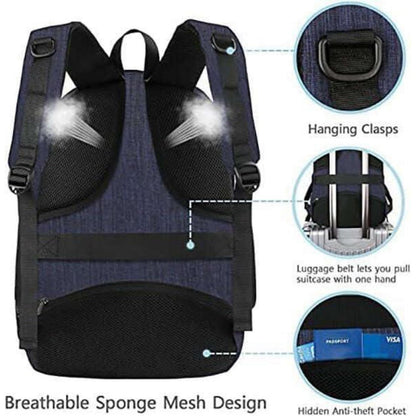 MATEIN Schulrucksack 15,6 Zoll Laptop Rucksack USB