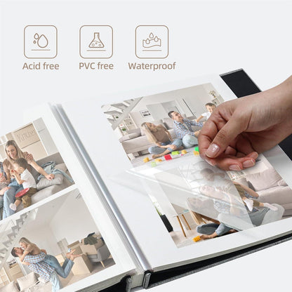 Fotoalbum 10x15 Selbstklebend Leinen Hochzeit Geschenk 40