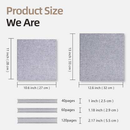 Fotoalbum 10x15 Selbstklebend Leinen Hochzeit Geschenk 40