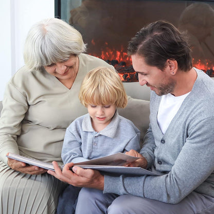Fotoalbum 10x15 Selbstklebend Leinen Hochzeit Geschenk 40