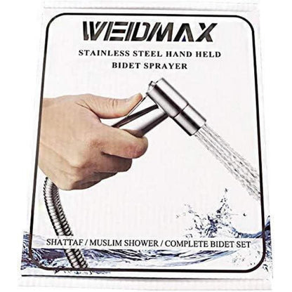 Handgehaltenes Bidet mit Edelstahl-Sprühkopf & Schlauch