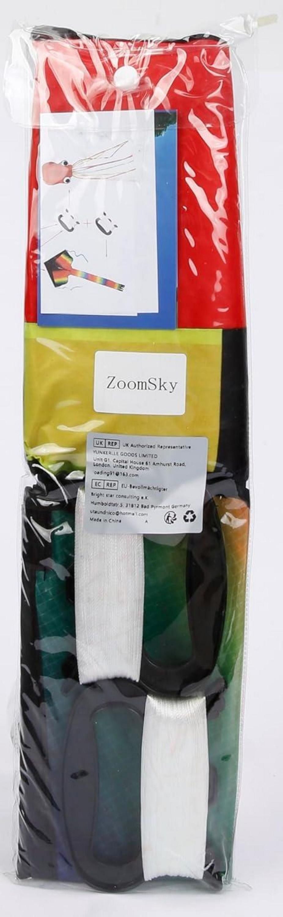 ZoomSky Kinder Drachen Flugdrachen Oktopus Winddrachen 2er Set