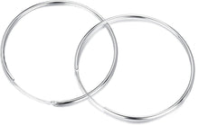 Damen Vintage Sterling Silber Creolen Ohrringe 20-60mm
