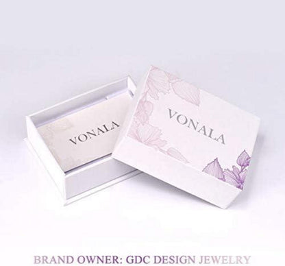 VONALA Damen Sterling Silber große Creolen Ohrringe 20mm, 30mm, 40mm, 50mm, 60mm
