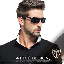 ATTCL Herren Polarisierte Sport-Sonnenbrille Al-Mg