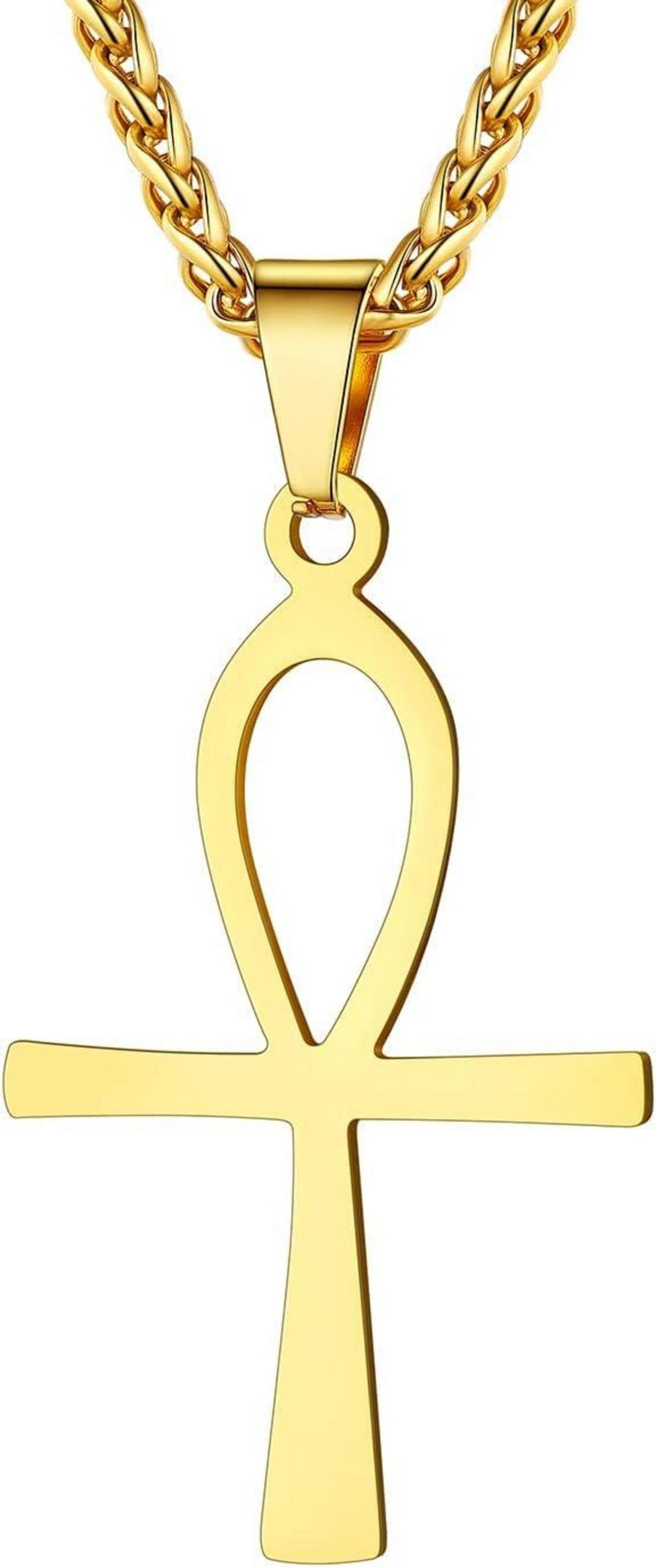 Ankh-Kreuz Anhänger Halskette Ägyptisches Zeichen Modeschmuck