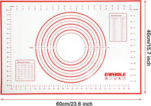 Silikonmatte Backmatte 60x40 cm Antihaft Rutschfest