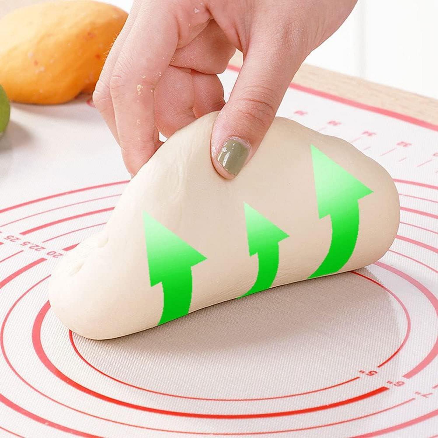 Silikon Backmatte Teigmatte Antihaft Rutschfest 60x40 cm