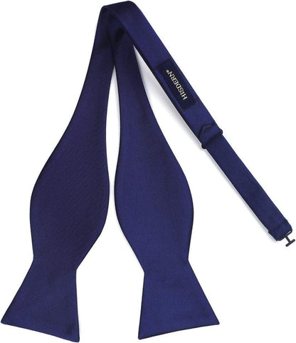 BIYINI Herren Geometrie Geschafts Fliege Einstecktuch Set Blau