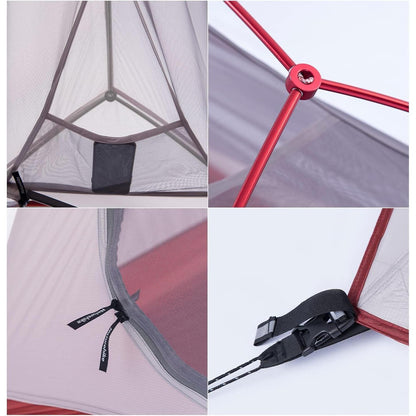 Ultraleichtes Campingzelt 2 Personen Wasserdicht 4 Saison