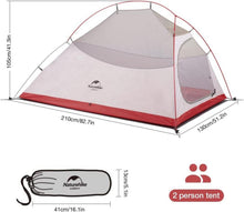 Ultraleichtes Campingzelt 2 Personen Wasserdicht 4 Saison