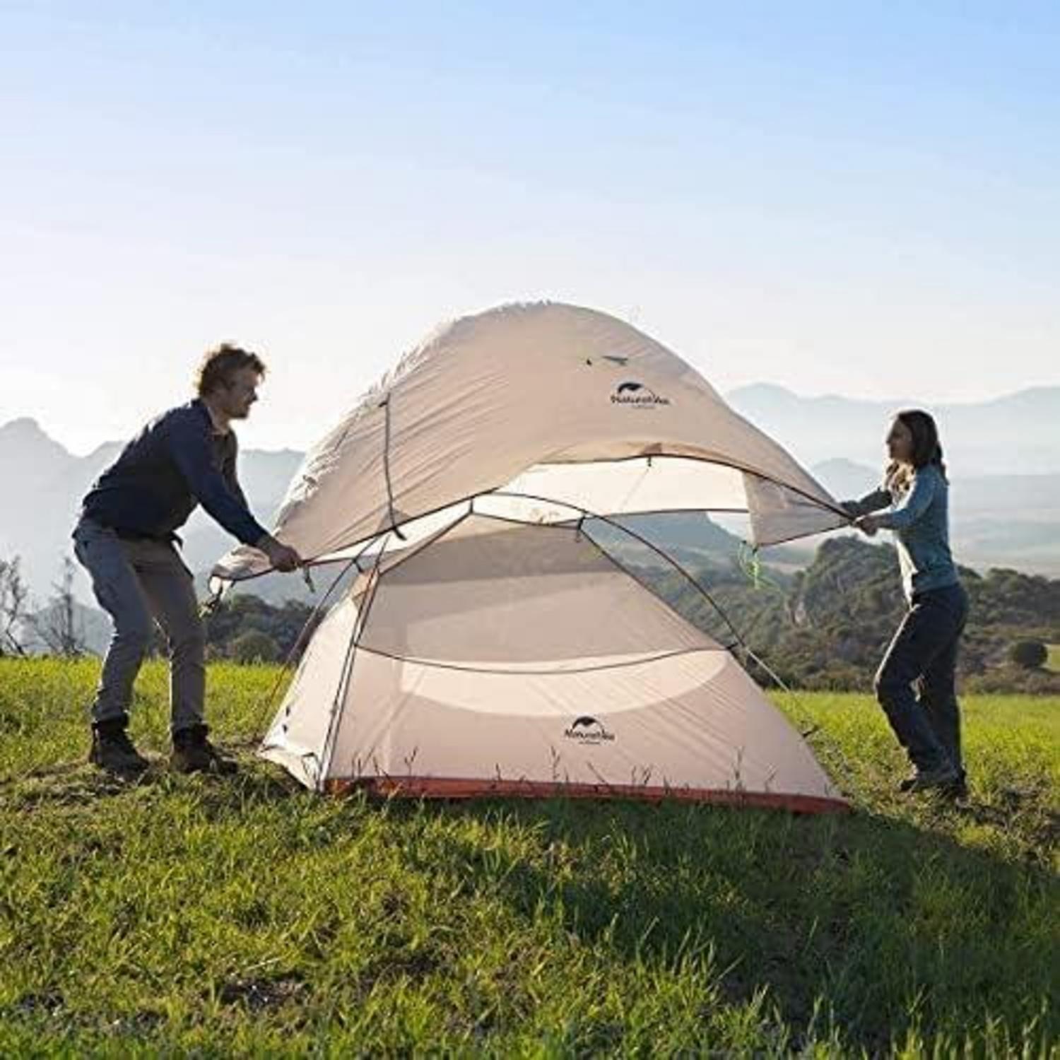 Ultraleichtes Campingzelt 2 Personen Wasserdicht 3-4 Saison Rucksack