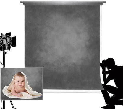 Textur Hintergrund Grau Schwarz Abstrakt Portrait Fotografie 1.5x2.2m