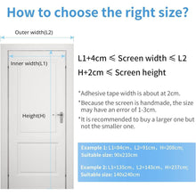 Fliegengitter Tür Magnet 100x220cm Schwarz Insektenschutz