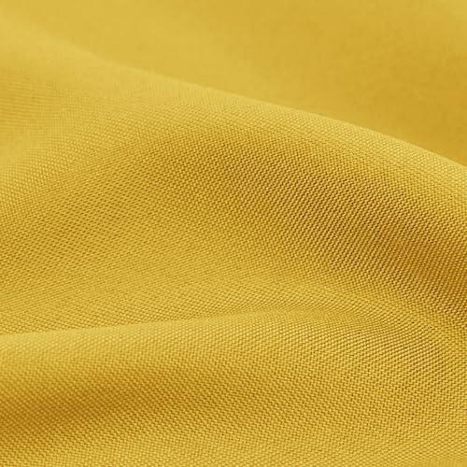 Deconovo Oxford Thermovorhang 245x140 cm Gelb, Verdunkelnd, 2er Set