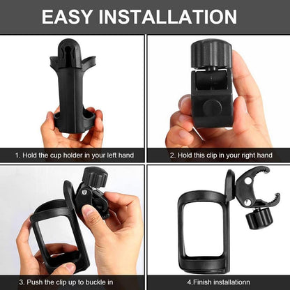 Fahrrad Getränkehalter 360 Grad Rotation Cup Halter für