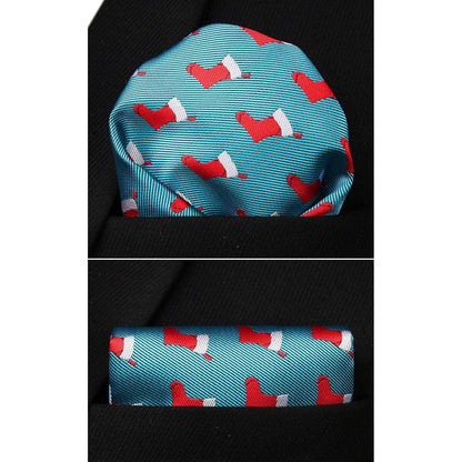 Herren Weihnachts Krawatte Taschentuch Set Xmas Party