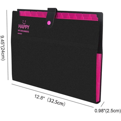 Fächermappe A4 12 Taschen Dokumentenmappe Erweiterbar
