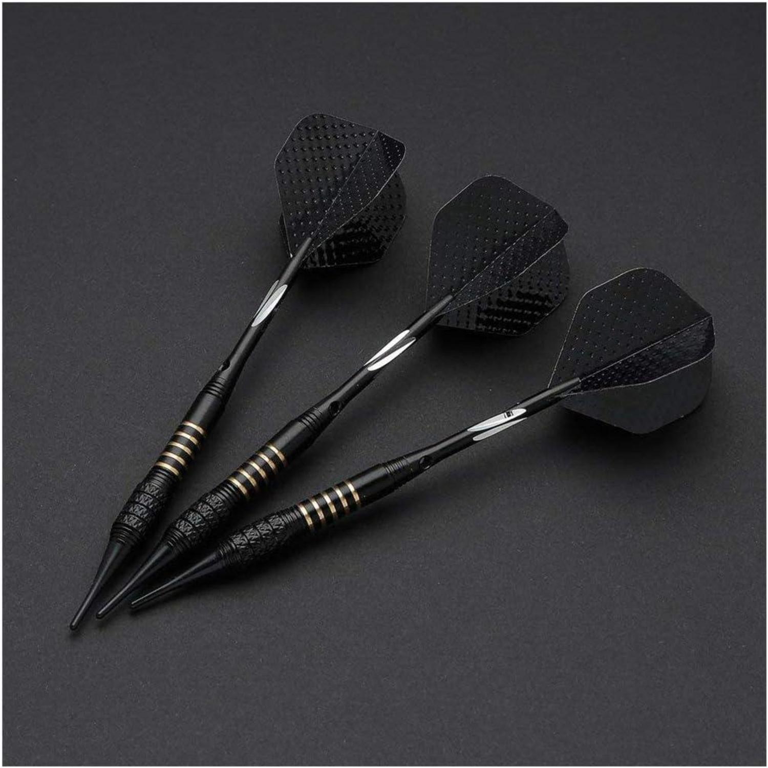 Soft Dartpfeile Set 3 Stück 18g Turnier Aluminium Schaft Case D17