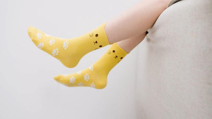 Jeasona 5 Paar Socken Damen 35-38 Baumwolle Tiermuster Mehrfarbig