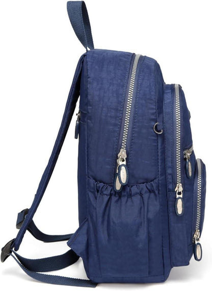 AOTIAN Frauen Leichter Nylon City Rucksack 9L Blau