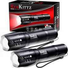 2er Pack REHKITTZ LED Taschenlampe 2000 Lumen Outdoor