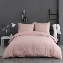 AYSW Premium Bettwäsche Microfaser Rosa 200x200cm 2x80x80cm