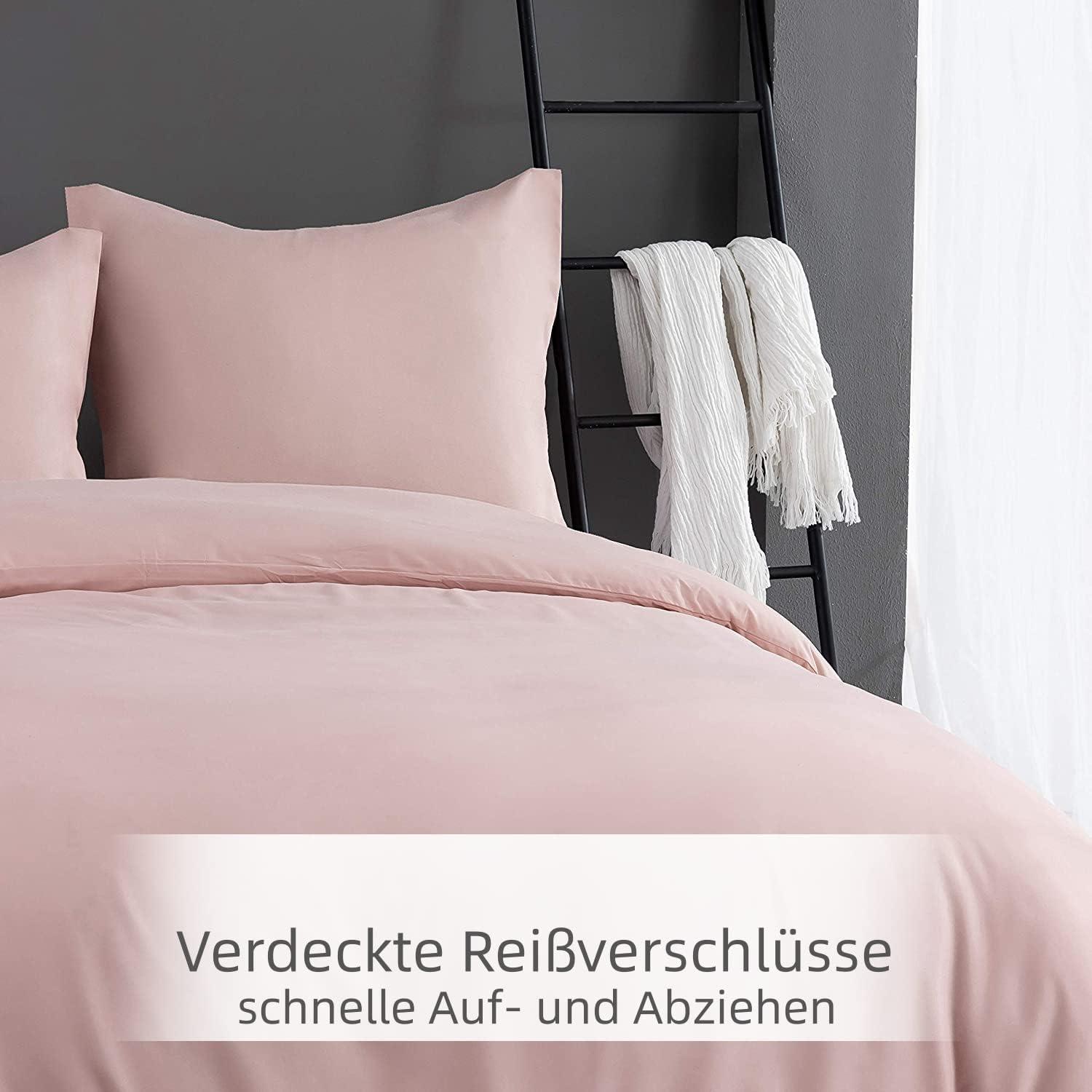 Bettwäsche Microfaser Gebürstet 1 Bettbezug 200x200cm + 2