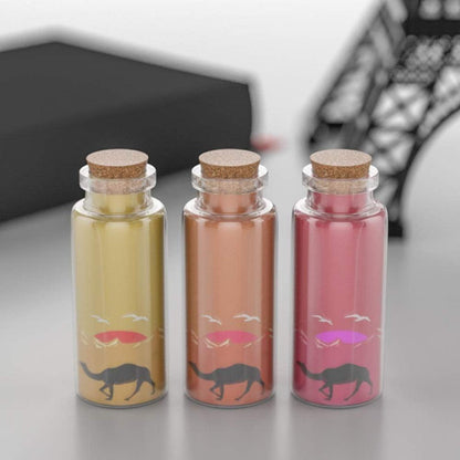 Danmu Art 30ml Mini Glasflaschen Klar mit Holz Korken (12
