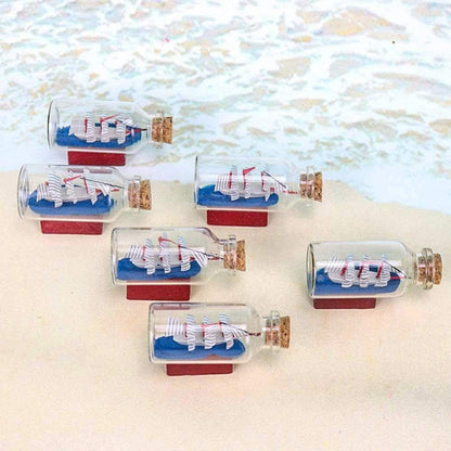 Danmu Art 30ml Mini Glasflaschen Klar mit Holz Korken (12