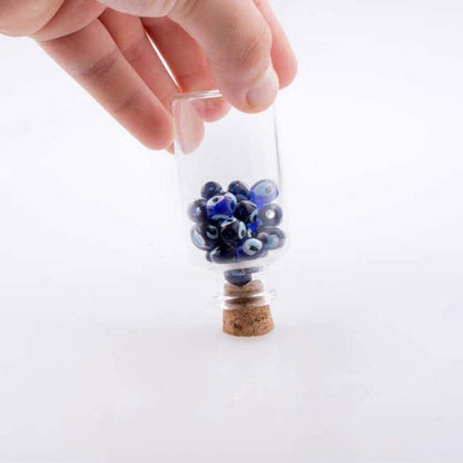 30 Stück 10 ml Mini Glasflaschen mit Korken 22x50mm