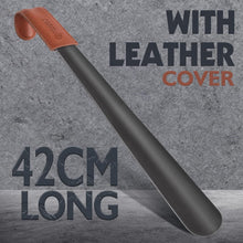 Schuhlöffel Metall Lang 42cm Edelstahl Shoe Horn Schwarz