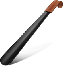 Schuhlöffel Metall Lang Schwarz 42cm Shoe Horn Stabil
