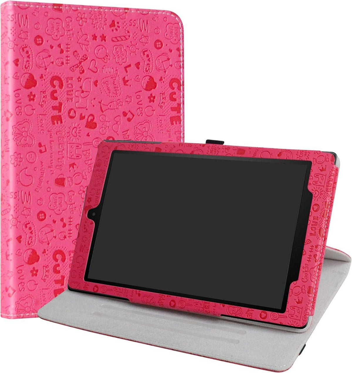 LiuShan Amazon Fire HD 10 hülle 360° Standfunktion Muster Tablet