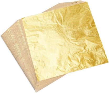 Blattgold Imitation Kunst Handwerk Deko 14x14cm 100
