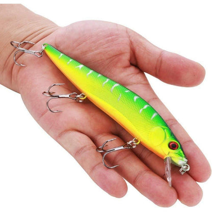 Sougayilang Minnow Crankbait mit Treble Haken 100 Stück