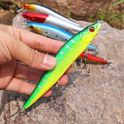 Sougayilang Minnow Crankbait mit Treble Haken 100 Stück