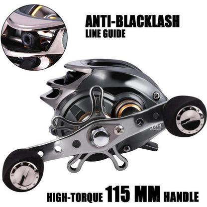 Sougayilang Baitcast-Rolle 12 Kugellager 8,2 kg Druck 11+1BB