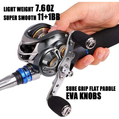 Sougayilang Baitcast-Rolle 12 Kugellager 8,2 kg Druck 11+1BB
