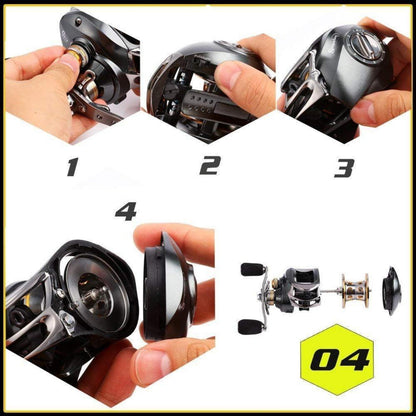 Sougayilang Baitcast-Rolle 12 Kugellager 8,2 kg Druck 11+1BB