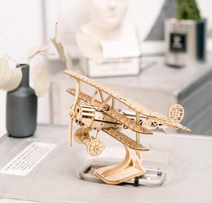 Rolife 3D Holz Puzzle Kit Flugzeug DIY Geschenk Kinder Jugendliche Erwachsene